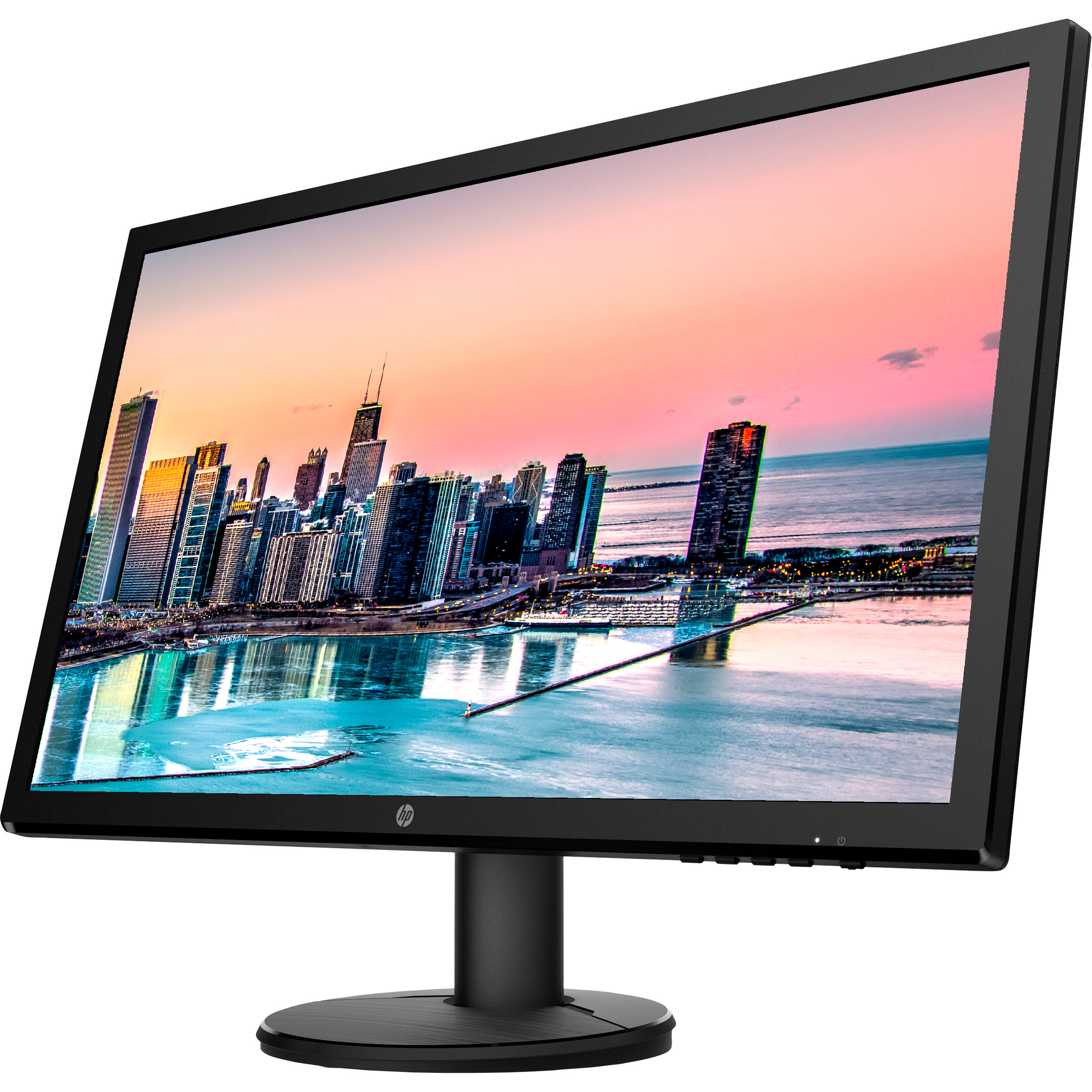 HP V24 24 inch TN Full HD 1920 x 1080 LED Backlit LCD Monitor 2-Pack Bundle  with HDMI  VGA ports, FreeSync, 75Hz Refresh Rate, Low Blue Light, Desk  Mount Clamp Dual