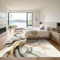 thumbnail image 3 of ODIKA 4'x6' Machine Washable Non-Slip Area Rug, Abstract Gray High Traffic Rug, Gray, 981462, 3 of 7