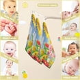 thumbnail image 2 of Spring Flowers Butterflies Baby Muslin Washcloths Soft Absorbent Face Towel, Floral Lake View Burp Cloths Cotton Bath Wipes 5 PCS Infant Wash Cloth for Newborn Boys Girls 12x12 inches, 2 of 6