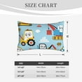 thumbnail image 6 of Balery Building Truck Pillow Covers,Bed Pilowcases,Reversible Plush Throw Pillow Covers End Pillow Encasement,Pillow Case - 14"X20", 6 of 9