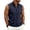 Navy, variant on Men's Windproof Lightweight Golf Vest Zip Up Softshell Waterproof Hiking Runing Jacket Sleeveless Walking Sports Outerwear Black XL