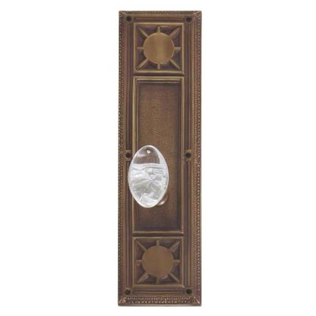 Interior Door Plate Privacy Set, 2.75 in. Backset - Satin Nickel