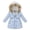Gray, variant on Children Boys Girls Down Coat Winter Autumn Thicken Woolen Hooded Cotton-padded Parka Coat Warm Jackets Toddler Kids Outerwear