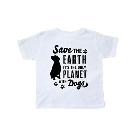 

Inktastic Save the Earth It s the Only Planet with Dogs with Pawprints Gift Toddler Boy or Toddler Girl T-Shirt