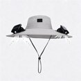 thumbnail image 5 of Solar Fan Hat, UPF 50+ Wide Brim Sun Hat with 2 Fans, Solar & USB Rechargeable, 3 Speeds for Fishing/Camping/Hiking/Gardening, 5 of 5