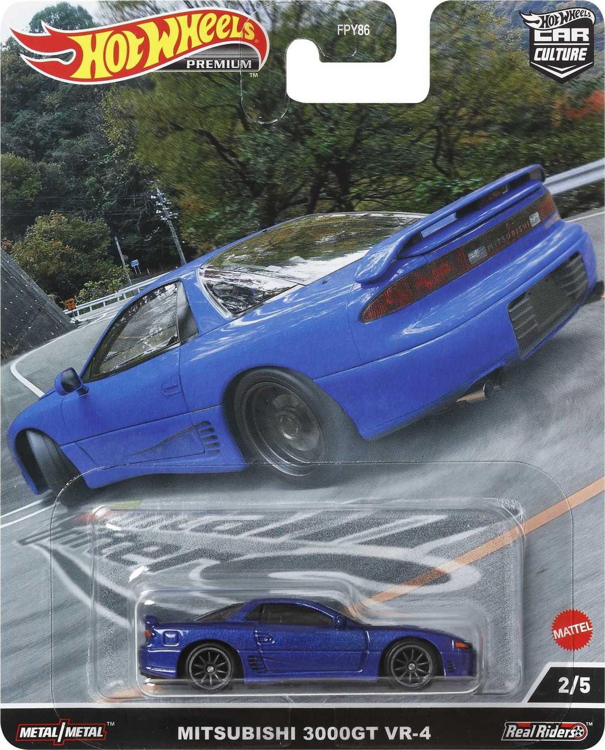Hot Wheels Car Culture Circuit Legends Mitsubishi 3000 VR4 Vehicle for 3 Years Old & Up