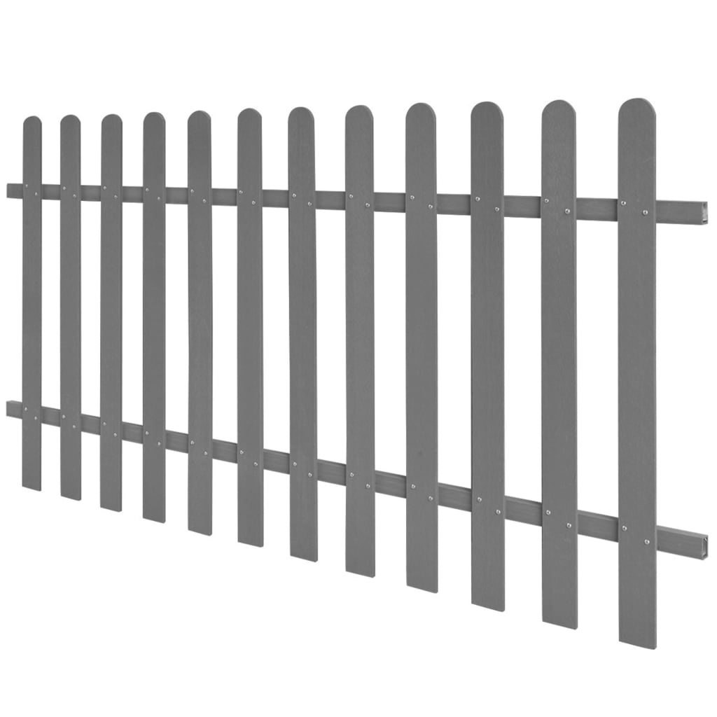 vidaXL Picket Fence Garden Fence Panel Outdoor Edging Border Fence ...