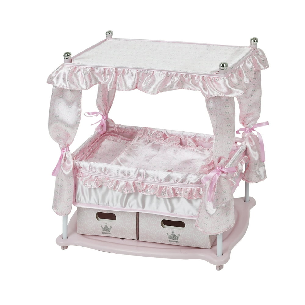 Hauck Pretend Play Princess Pink Baby Doll Bed
