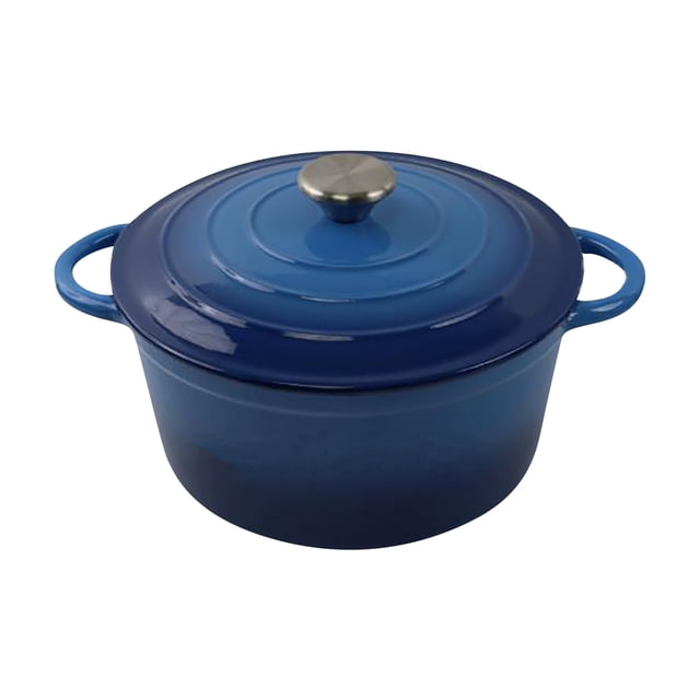 SIYTUAU Enameled Cast Iron Dutch Oven Heavy Duty For Stewing Baking Bread All Stovetops 8 Inch