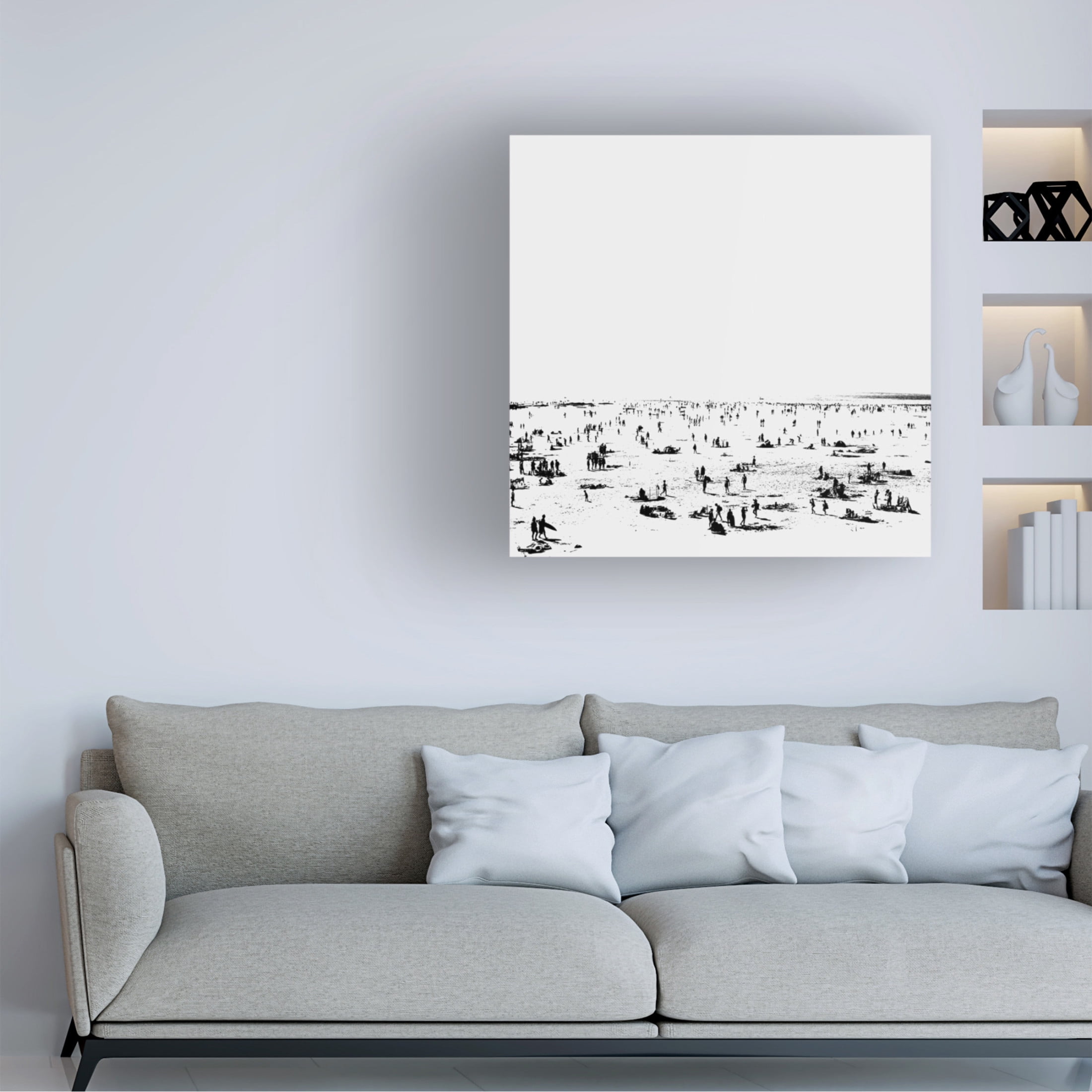 Trademark Fine Art Dan Hobday Beach No2 Canvas Wall Art