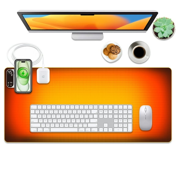 New mouse heating pad, suitable for home, gaming, office desktop heating and warmth, three-speed constant temperature adjustment, overheat short circuit protection, with wireless magnetic charging an