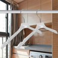 thumbnail image 2 of 5 Pcs Clear Acrylic Clothes Hanger with Gold Hook, Transparent Shirts Dress Hanger with Notches for, 2 of 5