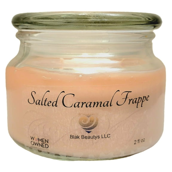 BB Essentialz & Candle Co. Salted Caramel Frappe Glass Jar Candle 10oz