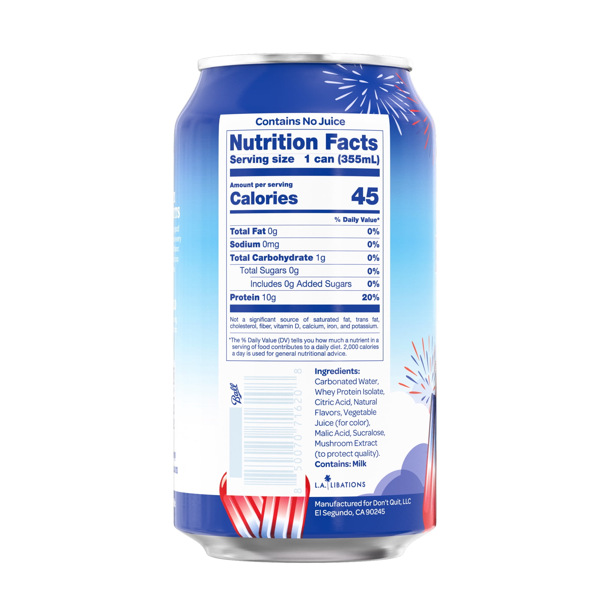 (12 pack) SkyPop Protein Soda Ice Pop, 10g Protein, 12 fl oz