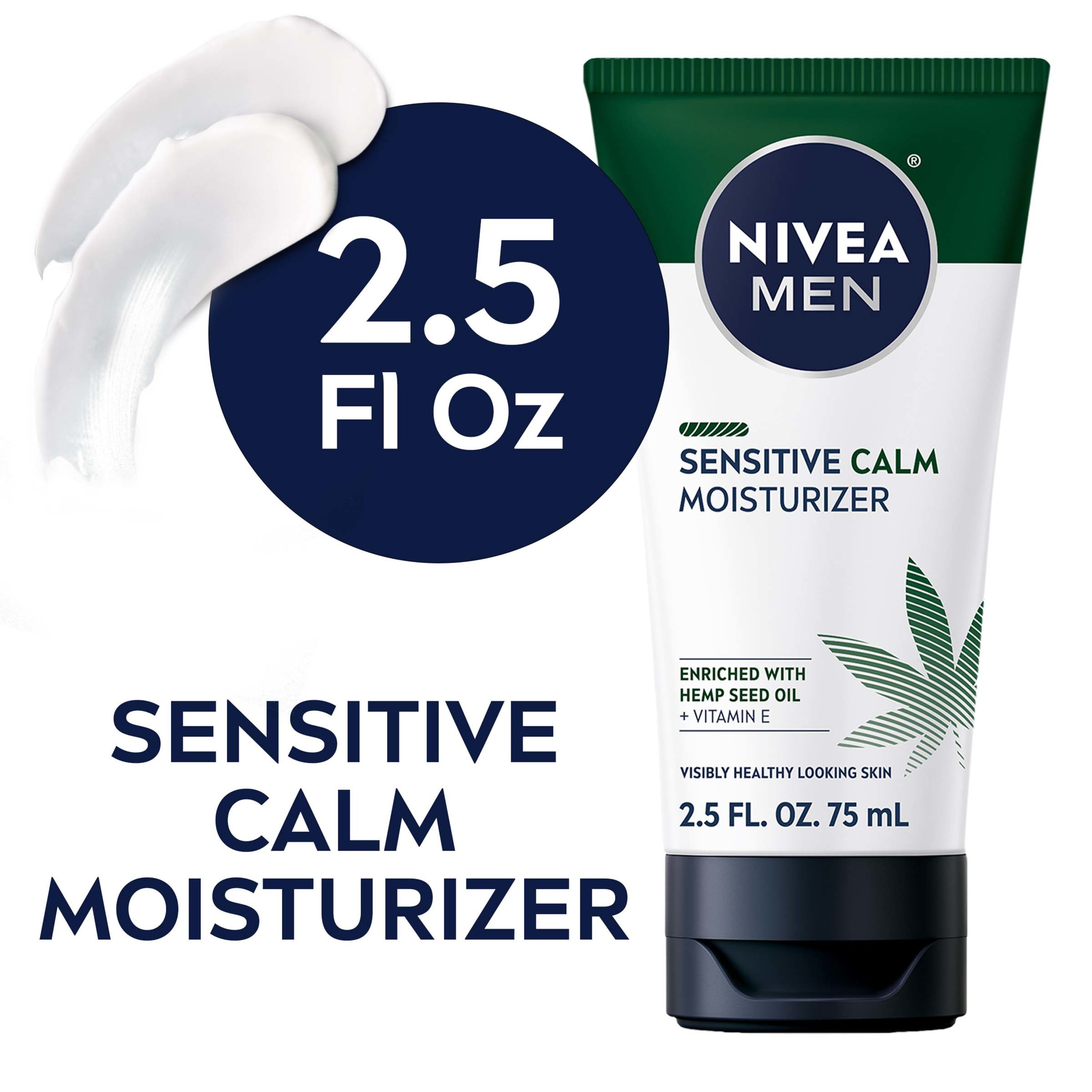 NIVEA MEN Sensitive Calm Moisturizer, 2.5 Fl Oz Tube