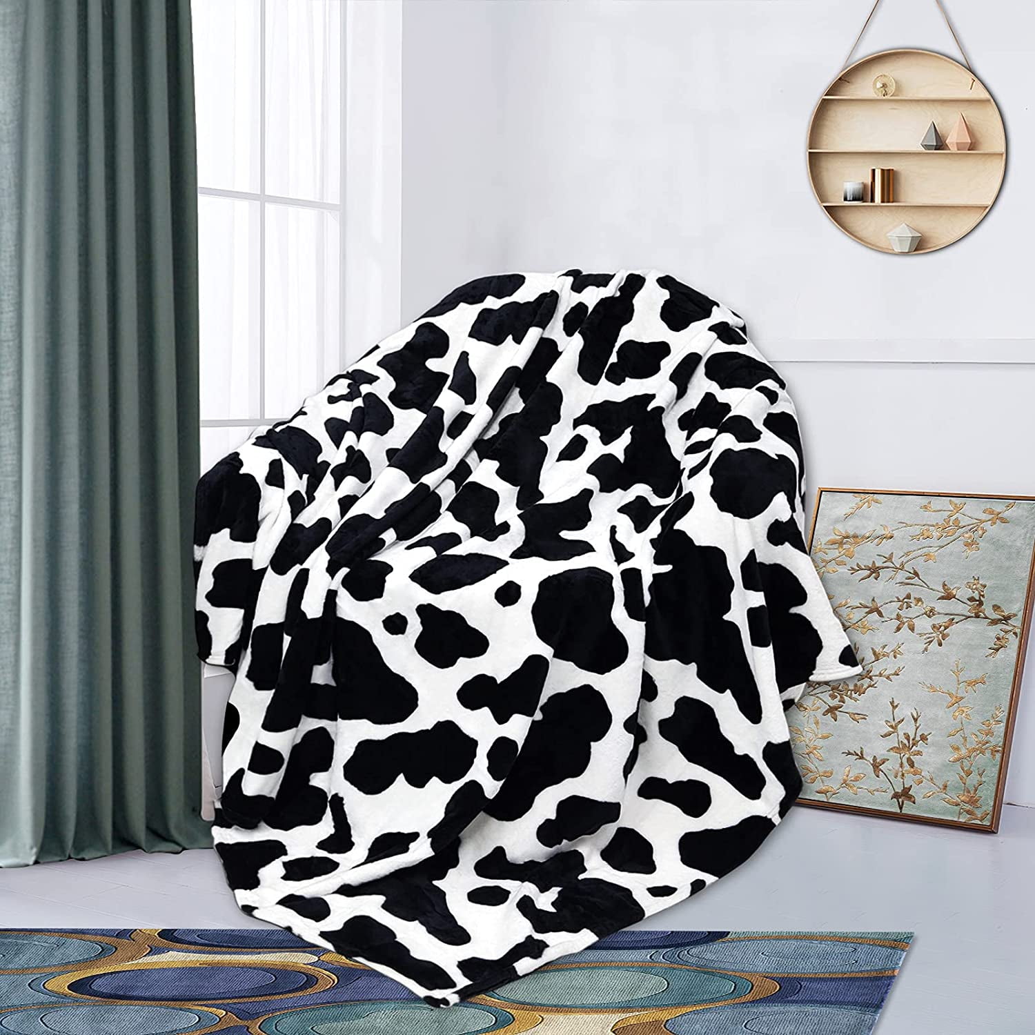 Cow print blanket walmart sale