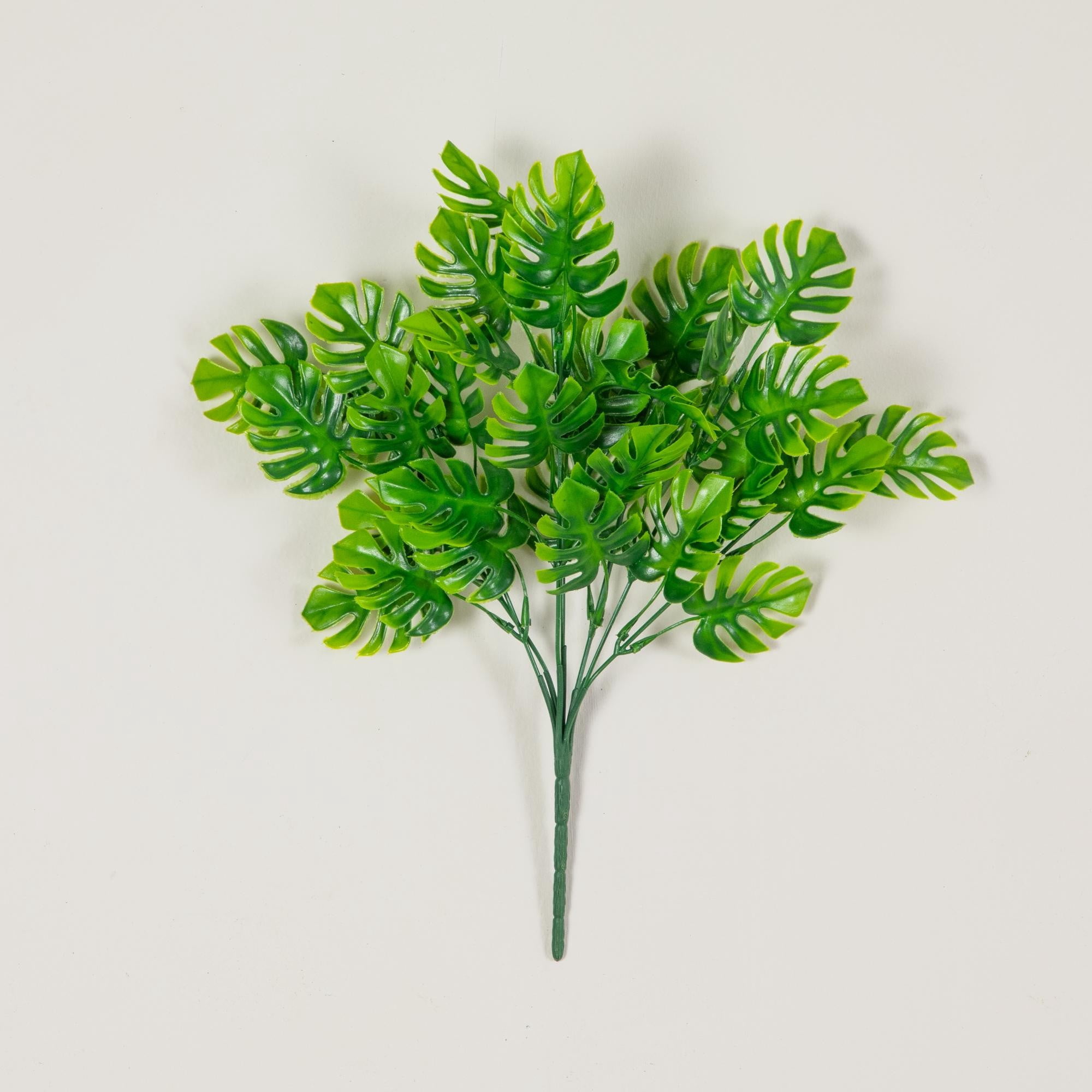 13in. Artificial Mini Monstera Bush - Set of 6