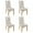 Champignon, variante sur Housses de Chaise pour Salle à Manger Ensemble de 4 Spandex Super Ajustement Extensible Amovible Lavable Protecteur de Siège de Chaise pour Maison Fête Hôtel Cérémonie de Mariage, Taille Universelle (Fleurs Bleues)