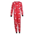 thumbnail image 3 of Christmas Family Matching Pajamas Set Reindeer Hooded Onesie Zipper Romper Holiday Sleepwear Nightwear, Dad M, 3 of 9