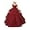 Burgundy, variant on Girl's Elegant Tulle Flower Girl Dress - Lace Applique First Communion & Pageant Gown, Princess Ball Gown for Weddings, Parties & Special Occasions