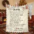 thumbnail image 2 of Fleece Throw Blanket 60x80 – Heartfelt Gift for Mom from Daughter, Son, Bonus Mom, Mother-in-Law | Inspirational Blanket for Women | Perfect Birthday Gift, Christmas Gift, Xmas Gift, Mother’s Day, 2 of 10