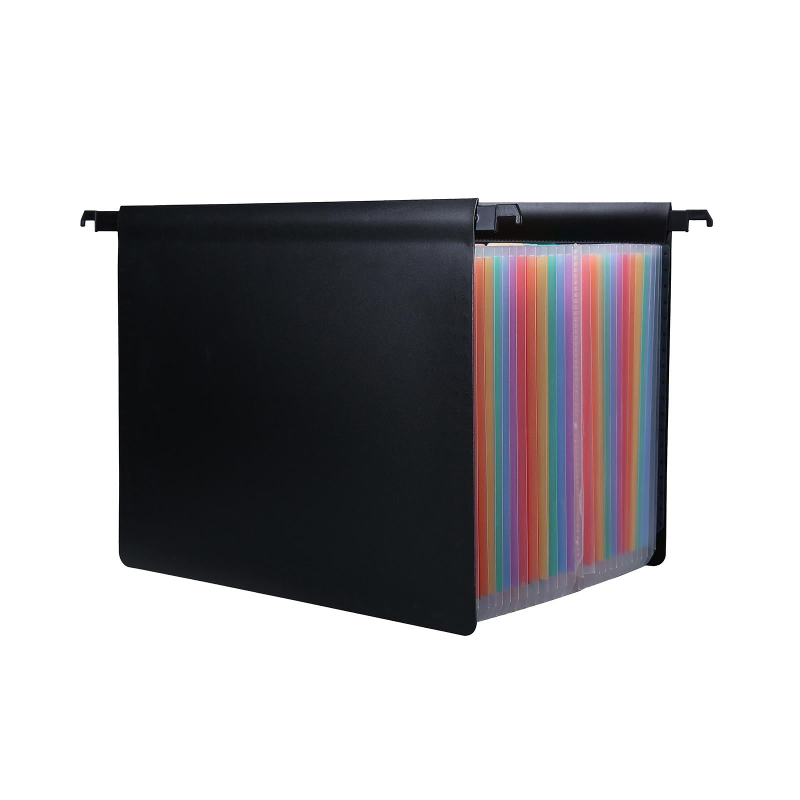 figatia Expanding Hanging File Folder File Organizer, 25 Pocket with Tabs A4 Letter Size, Document Folder for Filing Cabinet, Papers , Colorful