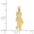 thumbnail image 3 of FJC Finejewelers 14k Yellow Gold Little Boywalking Charm, 3 of 6
