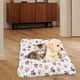 thumbnail image 2 of Cama suave y cálida para mascotas, cojín reversible para dormir para perros y gatos. Blanco, 2 of 7