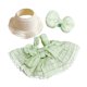 thumbnail image 4 of Vestido de muñeca,Vestido para muñecas de 15 cm con sombrero,lazo,accesorios para el cabello,Muñecas de moda de 17 cm,vestidos,trajes y ropa,Muñecas bebé Accesorios para niños Verde, 4 of 8