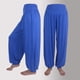 thumbnail image 1 of ICHUANYI Clearance Fashion Women's Elastic Loose Relaxed Cotton Soft Yoga Sports Dance Pants(Blue, L) ICHUANYI WER2023080809504, 1 of 4