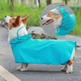 thumbnail image 1 of Dog Raincoat Hooded Jacket Transparent Visor Waterproof Cape for Small Medium Large Dogs, Blue M - Blue M, 1 of 4