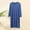 Blue, variant on FAHXNVB Men's Nightshirt Crewneck Long Sleeve Nightgown Lightweight Soft Loose Sleepwear Nightwear Comfy Henley Sleep Shirt