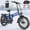 Blue, variant on Wallke H9 Ultra 4000W Electric Bike + Portable Power Station, 40MPH Fast Ebike for Adults, 2-in-1 E-Bike Battery +Solar Generator 48V 55Ah Long Range, Torque Sensor, 20" Fat Tire All Terrain Bicycle