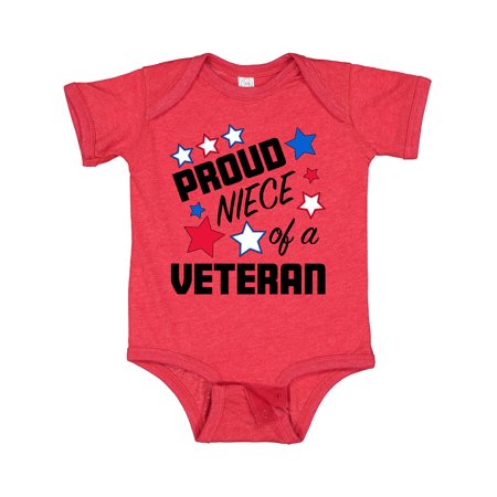 

Inktastic Proud Niece of a Veteran- Veterans Day Gift Baby Girl Bodysuit