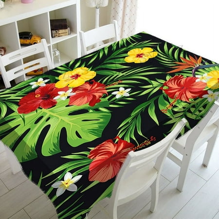 

Tropical Palm Leaf Tablecloth Home Kitchen Tablecloth Wedding Holiday Party Rectangular Coffee Table Tablecloth Beach Towel