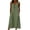 Green, variant on XUNKUSGA Long Dresses for Women Classic Soild Color Cotton Linen Maxi Dresses Casual Loose Crewneck Sleeveless Button Beach Dress with Pockets,Blue,S