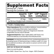 Doctors Best Iron Tablets, 27mg ,120 Ct