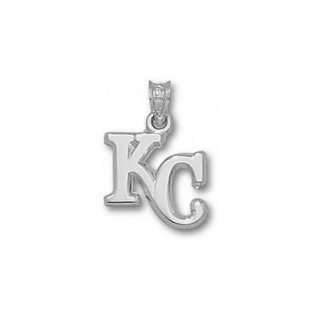 MLB - Kansas City Royals 1/2'' Sterling Silver ''KC'' Pendant