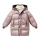 thumbnail image 1 of Gibobby Chamarra niñaChaqueta de plumón para niños, chaqueta acolchada con capucha de invierno, chaqueta acolchada de longitud media para niños y niñas(Rosa, 3-4 Años), 1 of 3