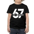 thumbnail image 6 of 67 Funny Gesture Graphic Tees, Niogvi Six Seven T-Shirt Suitable For Boys Girls, Black 90cm, 6 of 6