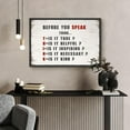 thumbnail image 4 of IDEA4WALL Framed Canvas Print THINK Acronym Inspirational Motivational Illustrations Wall Art Contemporary Relax/Calm Artwork for Living Room, Bedroom, Office - 16"x24" BLACK, 4 of 5