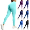 thumbnail image 7 of AherBiu Workout Leggings for Women Butt Lifting Stretch Gym Legging High Waisted Slim Fitted Athletic Pants, 7 of 7
