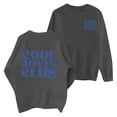 thumbnail image 4 of Gray Oversized Sweatshirts for Women Cool Aunts Club Sweatshirt: Aunt Crewneck Sweatshirt Auntie Letter Print Long Sleeve Pullover Top Going Out Tops for Women, 4 of 5