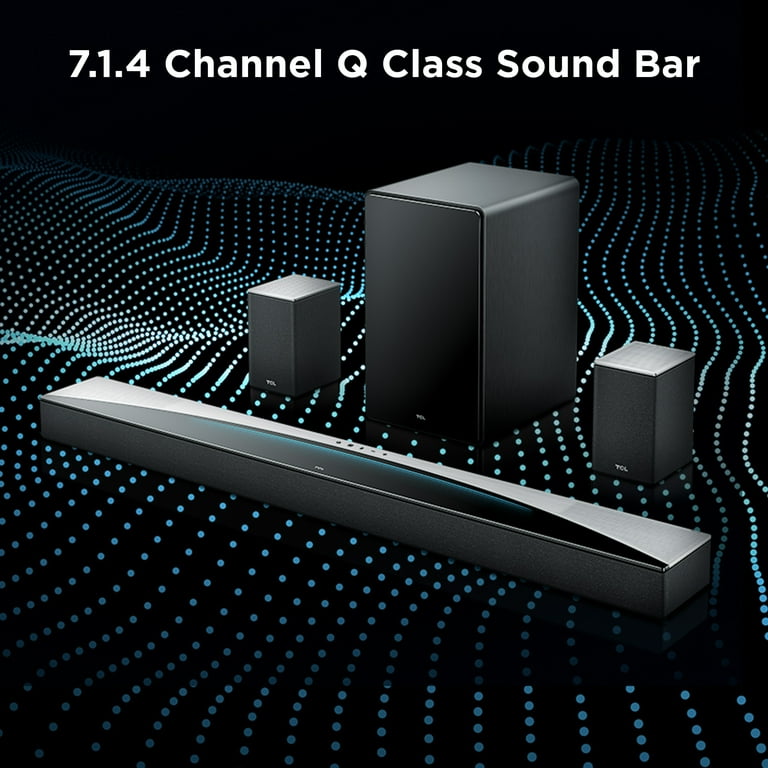 TCL 【Q85H Pro 7.1.4chサウンドバー ×1】 Amazon.com: TCL Q85H Q Class 7.1.4 Channel Sound Bar with
