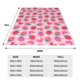thumbnail image 3 of Balery Haear Strawberry Manta de Felpa Suave y Acogedora – Cobija de Franela Aterciopelada para Cama, Lavable y Cálida para Sofá, Mascotas, Transpirable-60"x50", 3 of 7