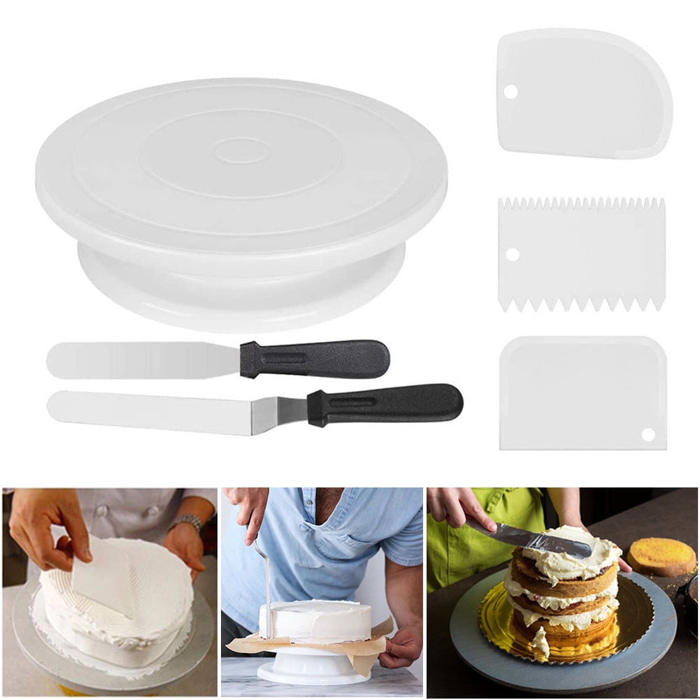 11 Inch Rotating Cake Icing Decorating Revolving Kitchen Display Stand Turntable 