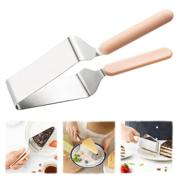 Suuker Cake Cutter, Stainless Steel Cake Knife and Server with Double Handle, Adjustable Cake Slicer for Cake Server, Pie Server, Cake Cutting Set for Wedding