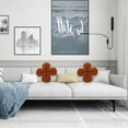 thumbnail image 4 of WASHWEPE Couch Pillow Coffee Plush Shamrock Hugging Pillow Indoor Use 1Set, 4 of 8
