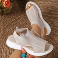 thumbnail image 4 of SACFOF Women's Breathable Orthopedic Sandals Comfortable Walking Tennis Shoes Arch Support Wide Fit Plantar Fasciitis Sport Athletic Hiking Outdoor Active Summer Dressy Soft Mat Diabetic Sandals, 4 of 5