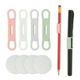 thumbnail image 1 of Uxcell 4 Pcs Soporte Magnético para Lápiz, Soporte de Lápiz Flexible de Silicona Organizador Ajustable con 4 Hojas de Metal para Refrigerador, Pizarras, Escritorio, Clipboard, 4 Colores, 1 of 7
